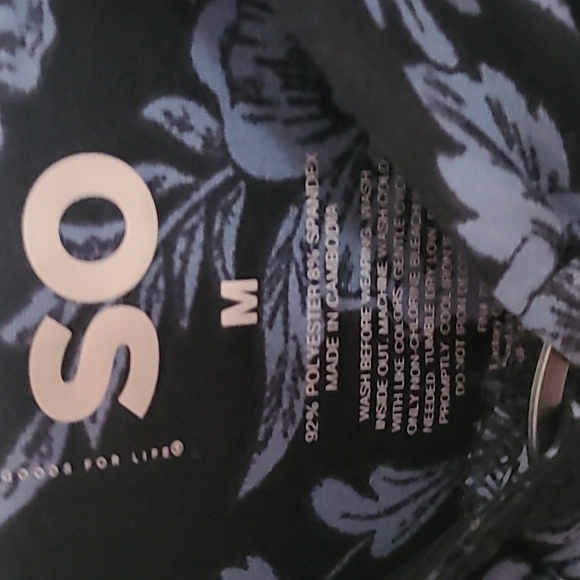 SO BRAND WOMENS JUNIOR SIZE SUMMER NAVY FLORAL DRESS SIZE MEDIUM - Picture 5 of 14